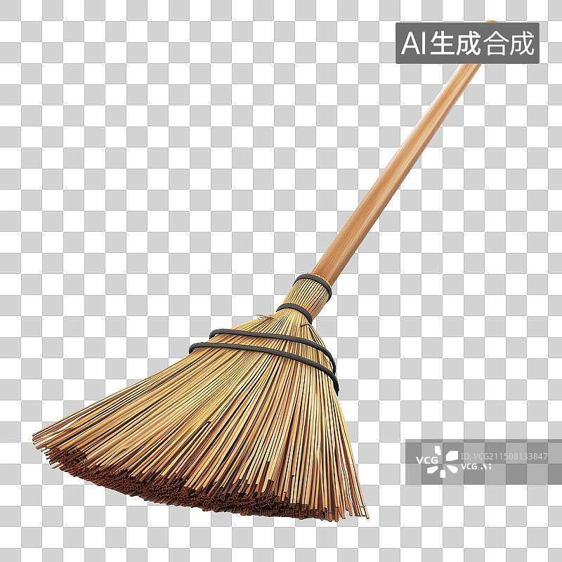 【AI数字艺术】3D渲染做清洁的扫帚图片素材