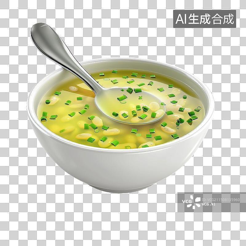 【AI数字艺术】3D渲染绿豆汤图片素材