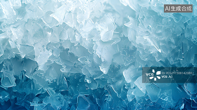 【AI数字艺术】冰块碎冰背景图片素材