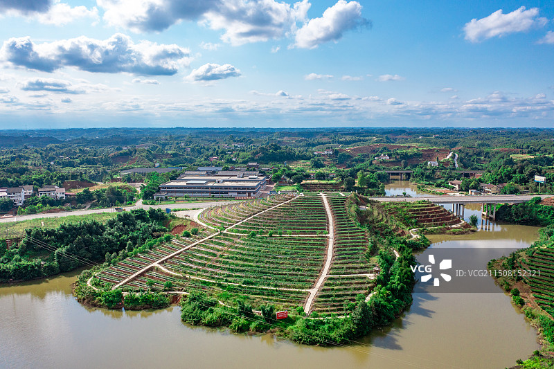 宜宾翠屏区金秋湖茶博园景区图片素材