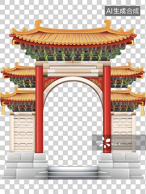 【AI数字艺术】古代,建筑,中国风,卡通,场景图片素材