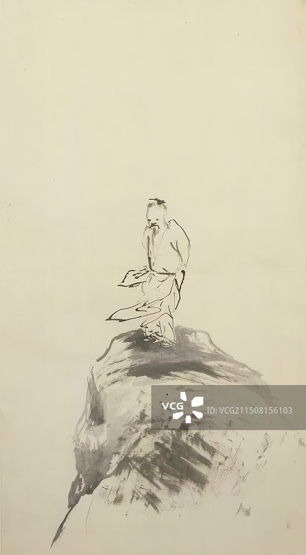 中国指画开山始祖高其佩画像图片素材