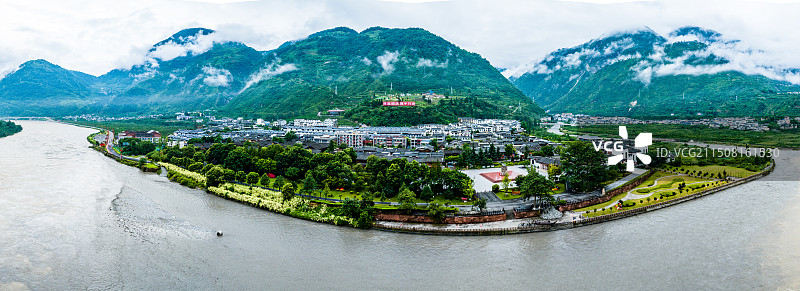 石棉安顺场全景图片素材