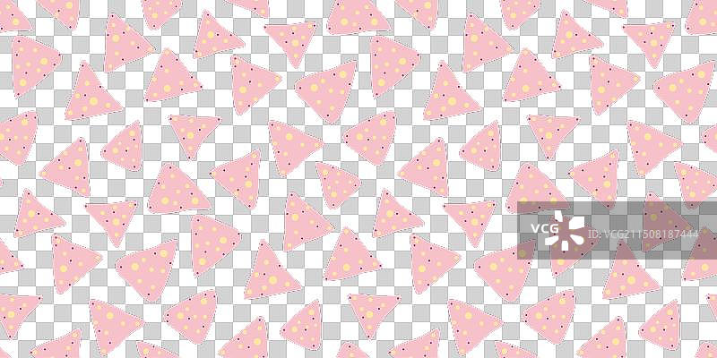 粉色玉米片无缝图案图片素材