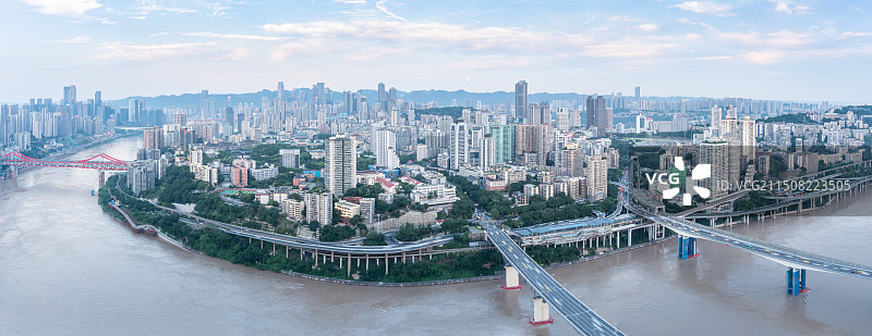 从重庆江北俯瞰重庆渝中半岛图片素材