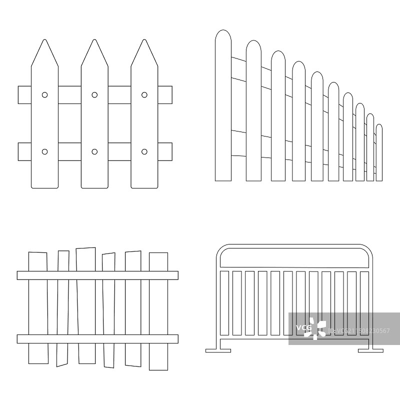 栅栏图标图片素材
