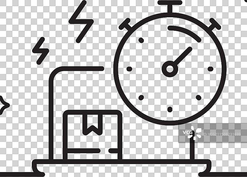 交货时间线图标包裹发货标志图片素材