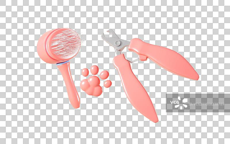 卡通宠物美容洗护主题3D渲染图片素材