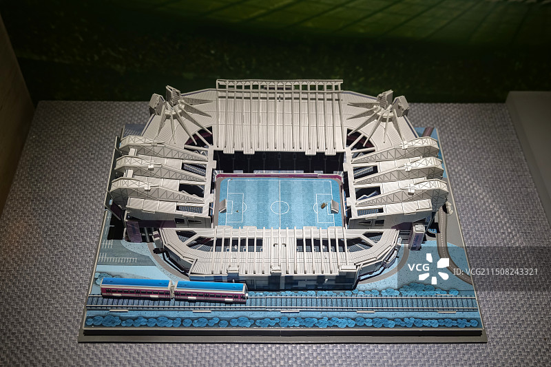 足球场模型 淄博临淄足球博物馆藏图片素材