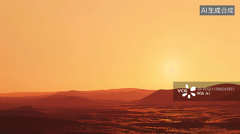 【AI数字艺术】火星上的天空图片素材