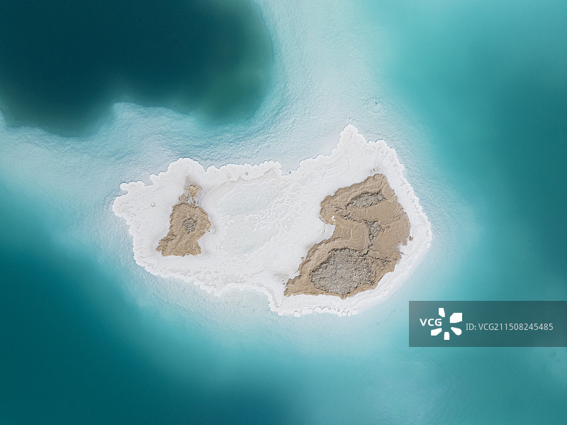 大柴旦翡翠湖图片素材