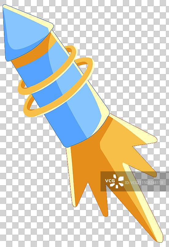 卡通可爱扁平化航空火箭发射图片素材