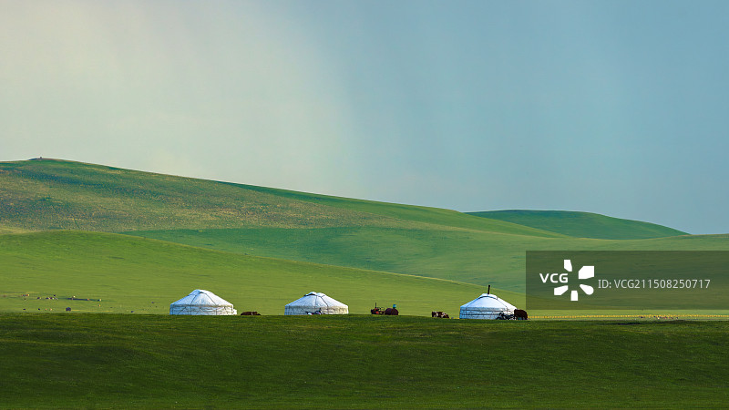 夏季的草原自然风光图片素材