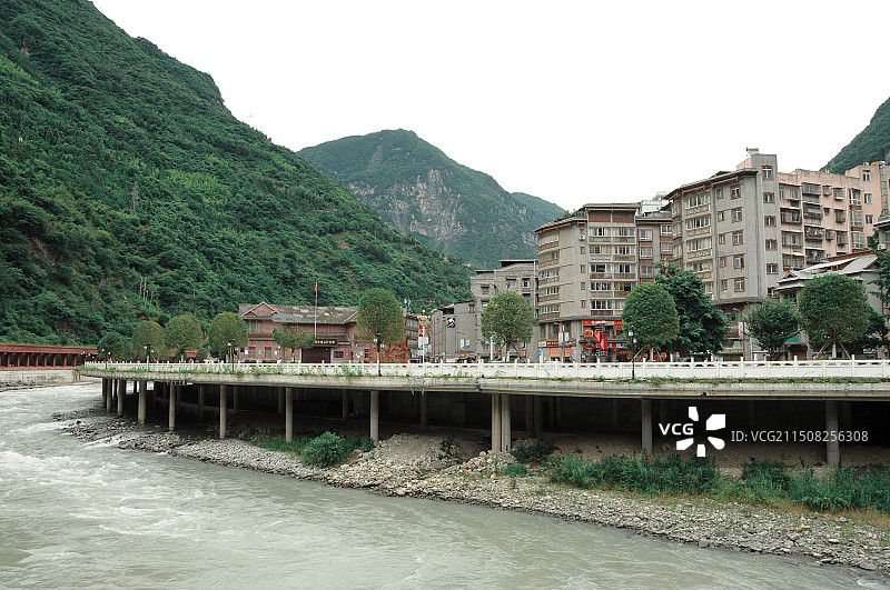 雅安熊猫古城景区图片素材