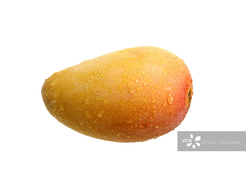 一个热带夏天水果芒果特写的白底图图片素材
