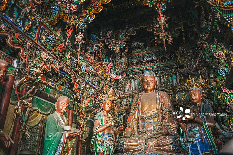 临汾隰县小西天景区图片素材