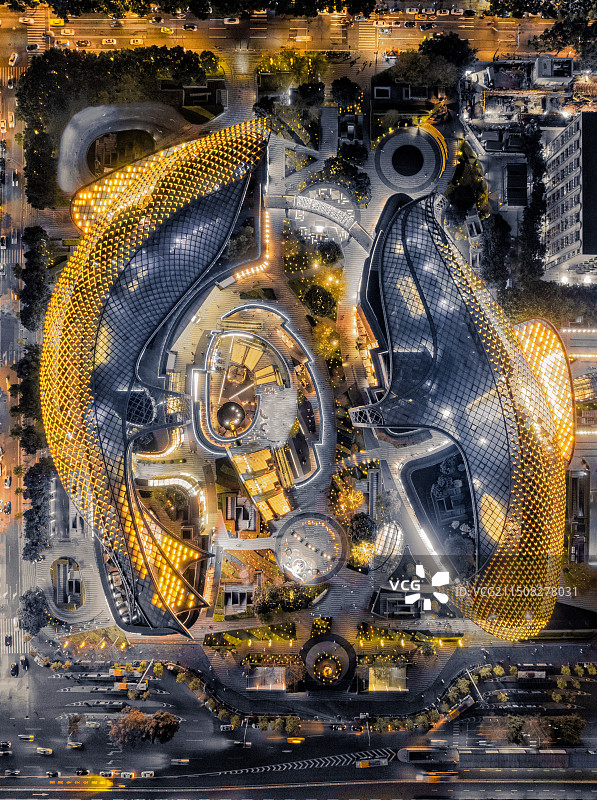 广州天环广场夜景图片素材