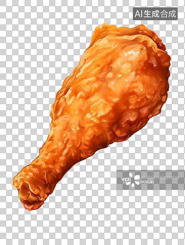 【AI数字艺术】一个炸鸡腿图片素材