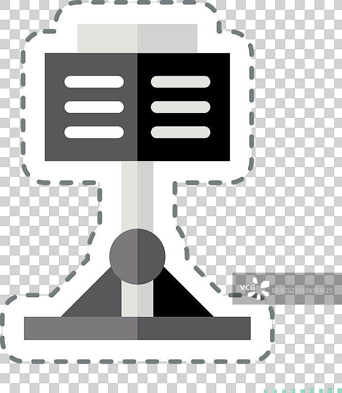 剧院乐谱架贴纸图片素材