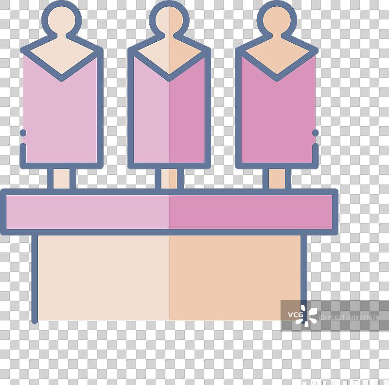 剧院衣柜渐变图标图片素材