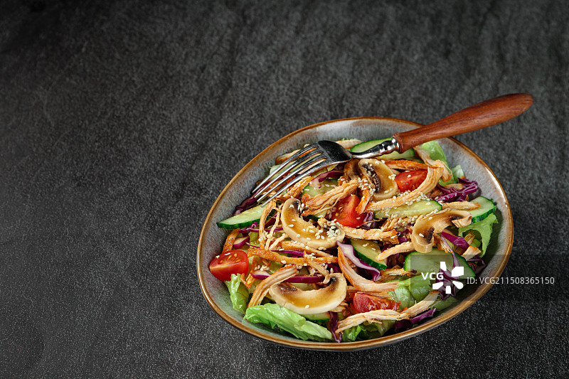 轻食代餐沙拉图片素材