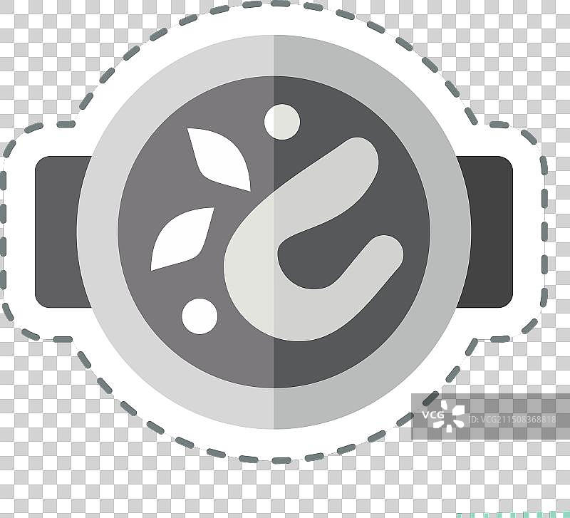 与烹饪相关的麻辣汤贴纸线条切割图片素材