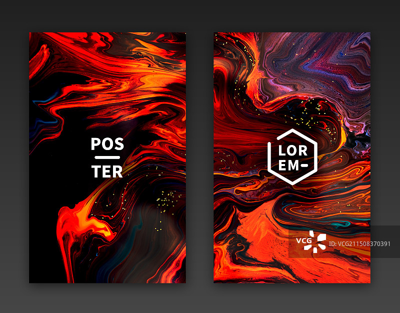 自然抽象流体艺术装饰海报图片素材