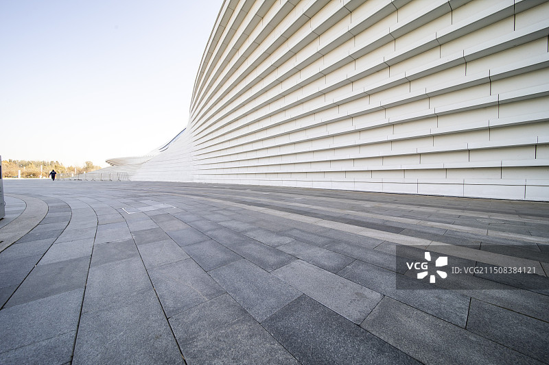 现代建筑路面广场图片素材