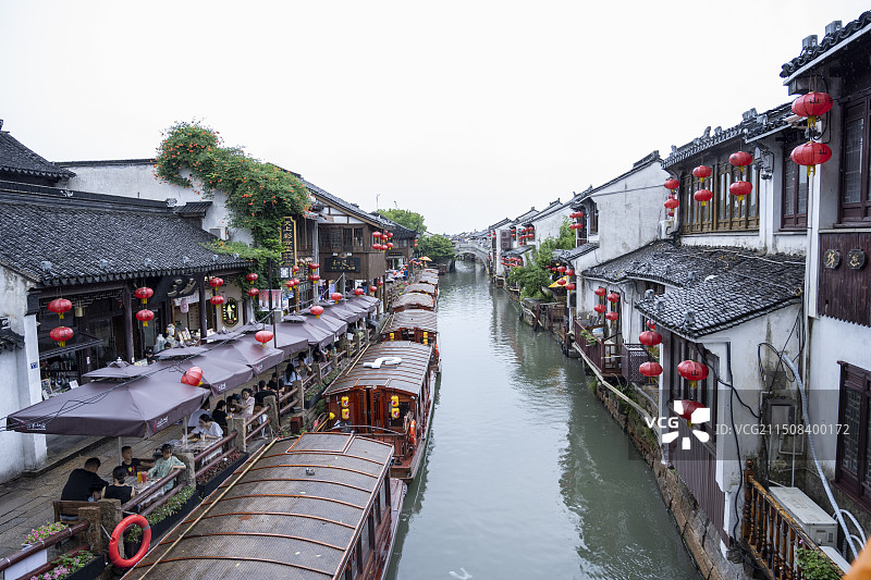 2024年6月23日，游玩江苏山塘街图片素材