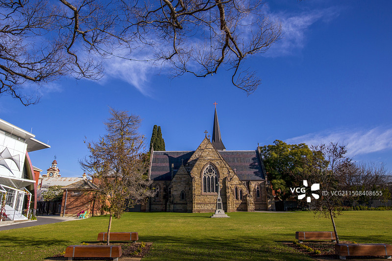 澳大利亚新南威尔士州的奥尔伯里(Albury)城镇风光图片素材