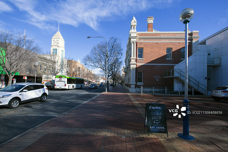 澳大利亚新南威尔士州的奥尔伯里(Albury)城镇风光图片素材