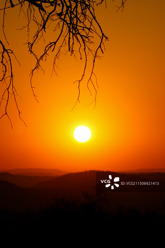 非洲草原日落图片素材