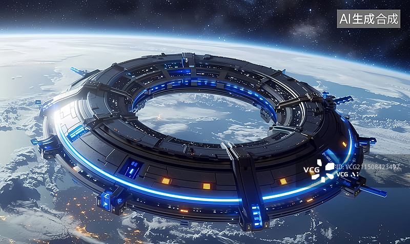 【AI数字艺术】飞船,太空,宇宙,未来,科幻图片素材