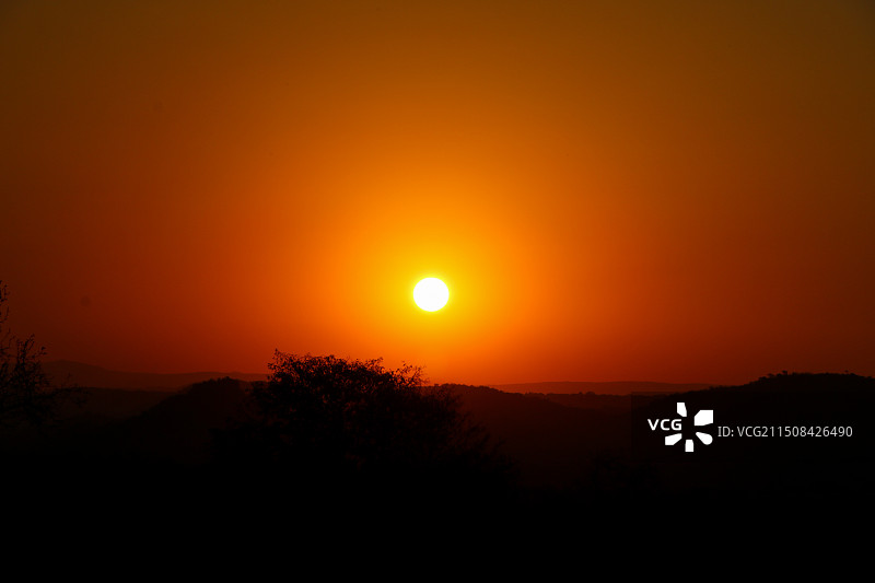 非洲草原日落图片素材