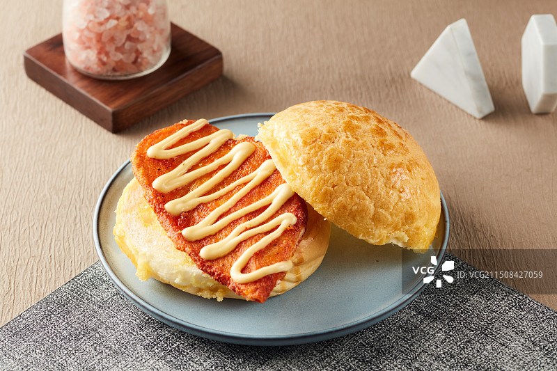 鸡扒菠萝包图片素材