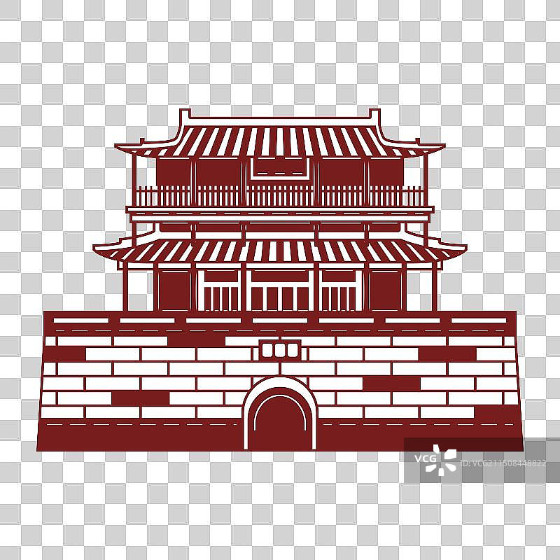 沧州市清风楼剪纸图片素材