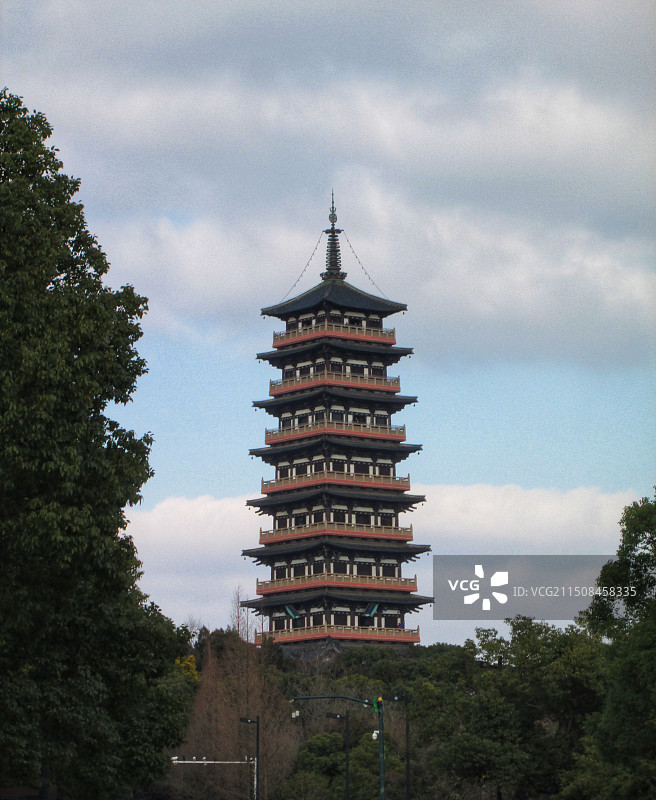 扬州大明寺栖灵塔远观图片素材