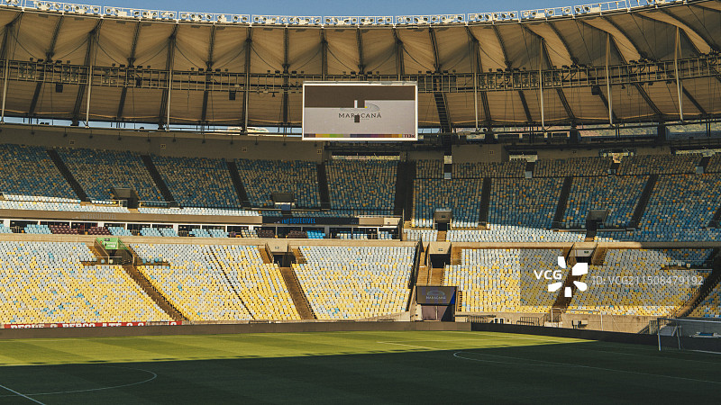巴西里约奥运会马拉卡纳足球场广角视角图片素材