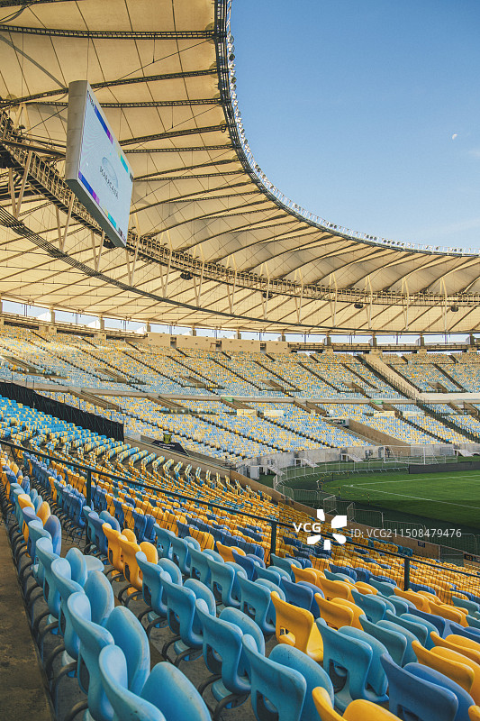里约热内卢马拉卡纳足球场看台场景图片素材