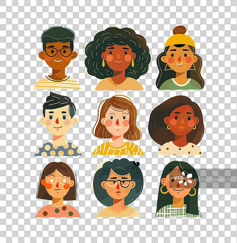 世界民族和多种族多样性图片素材