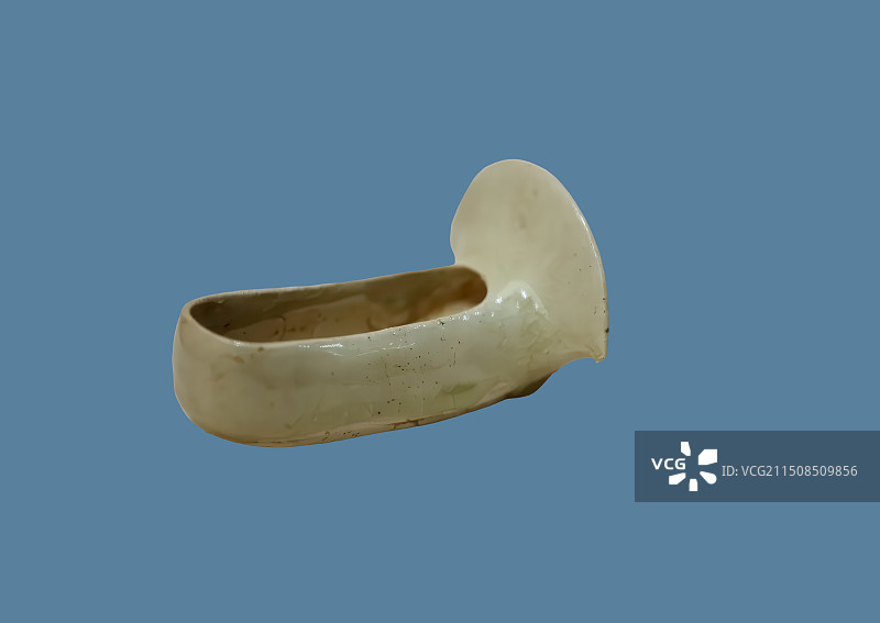 古代文明，隋代安阳青白釉瓷器，鞋子图片素材