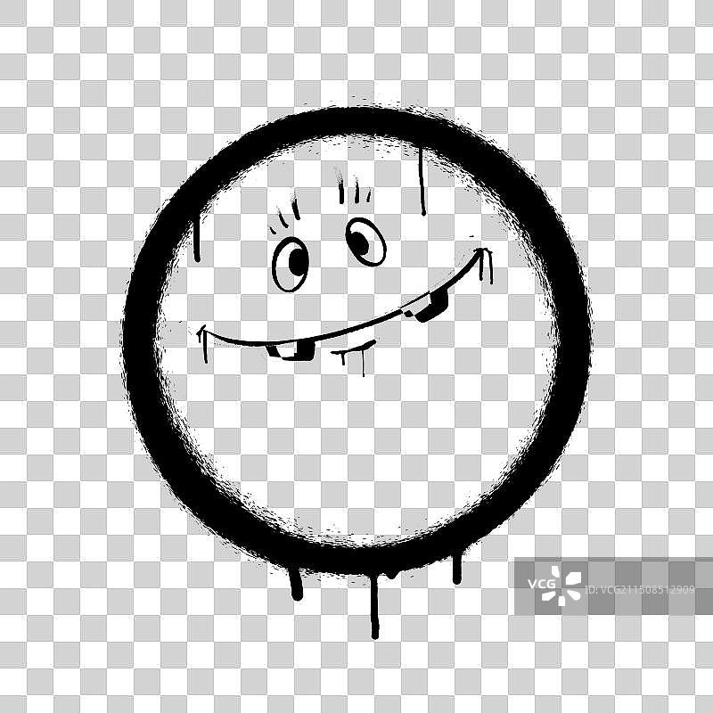 涂鸦表情符号笑脸图片素材