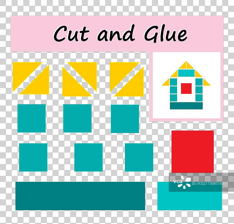 剪切图像并粘贴到纸上图片素材