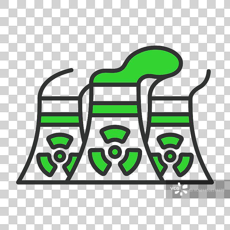 绿色核能线性设计的核反应堆图片素材