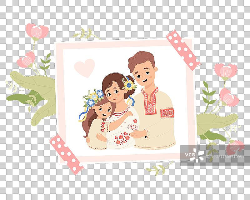 快乐乌克兰人的可爱节日照片图片素材