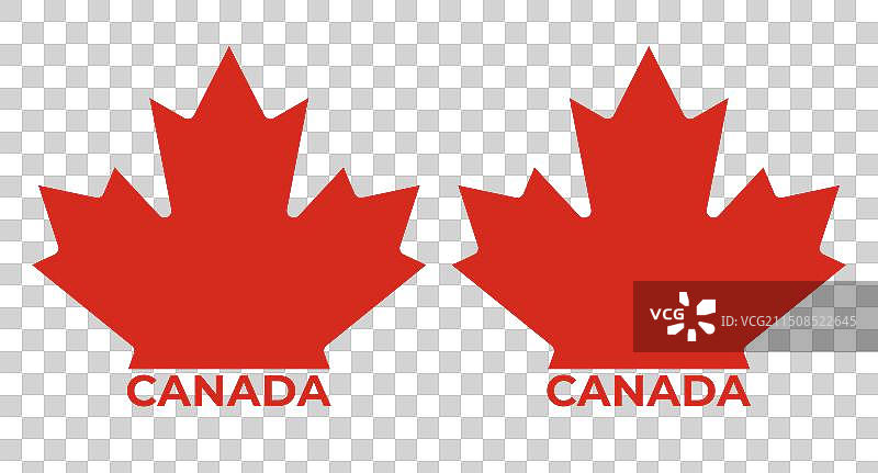 加拿大制造红色标签图片素材