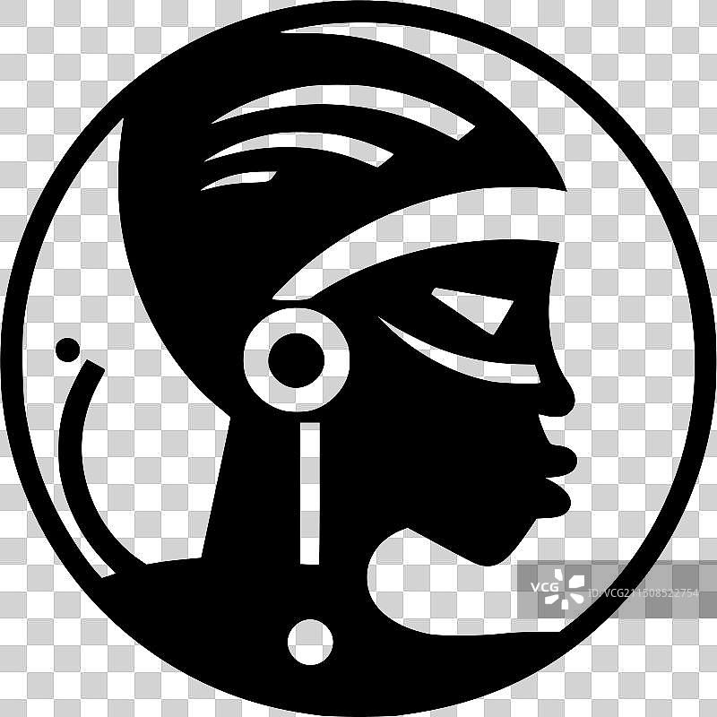 非洲黑白图案图片素材