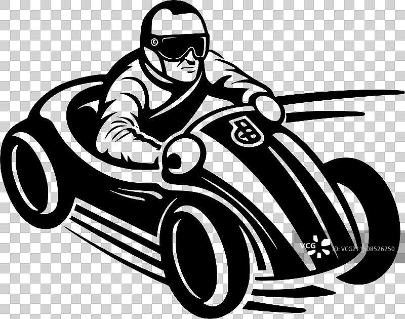 竞速黑白隔离图标图片素材