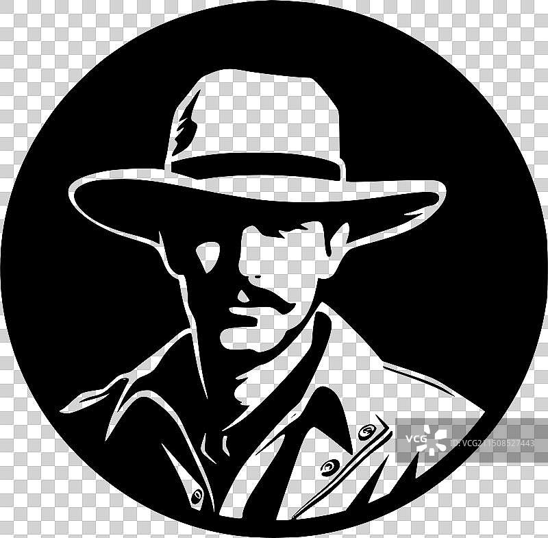 西部片——黑白片图片素材