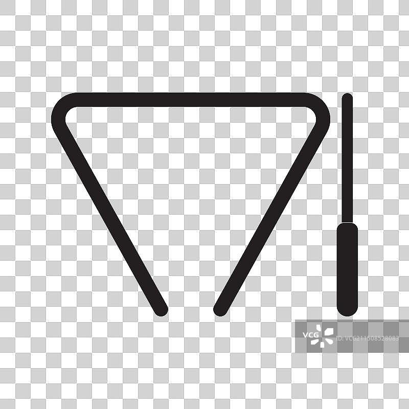 三角形传统乐器图标图片素材